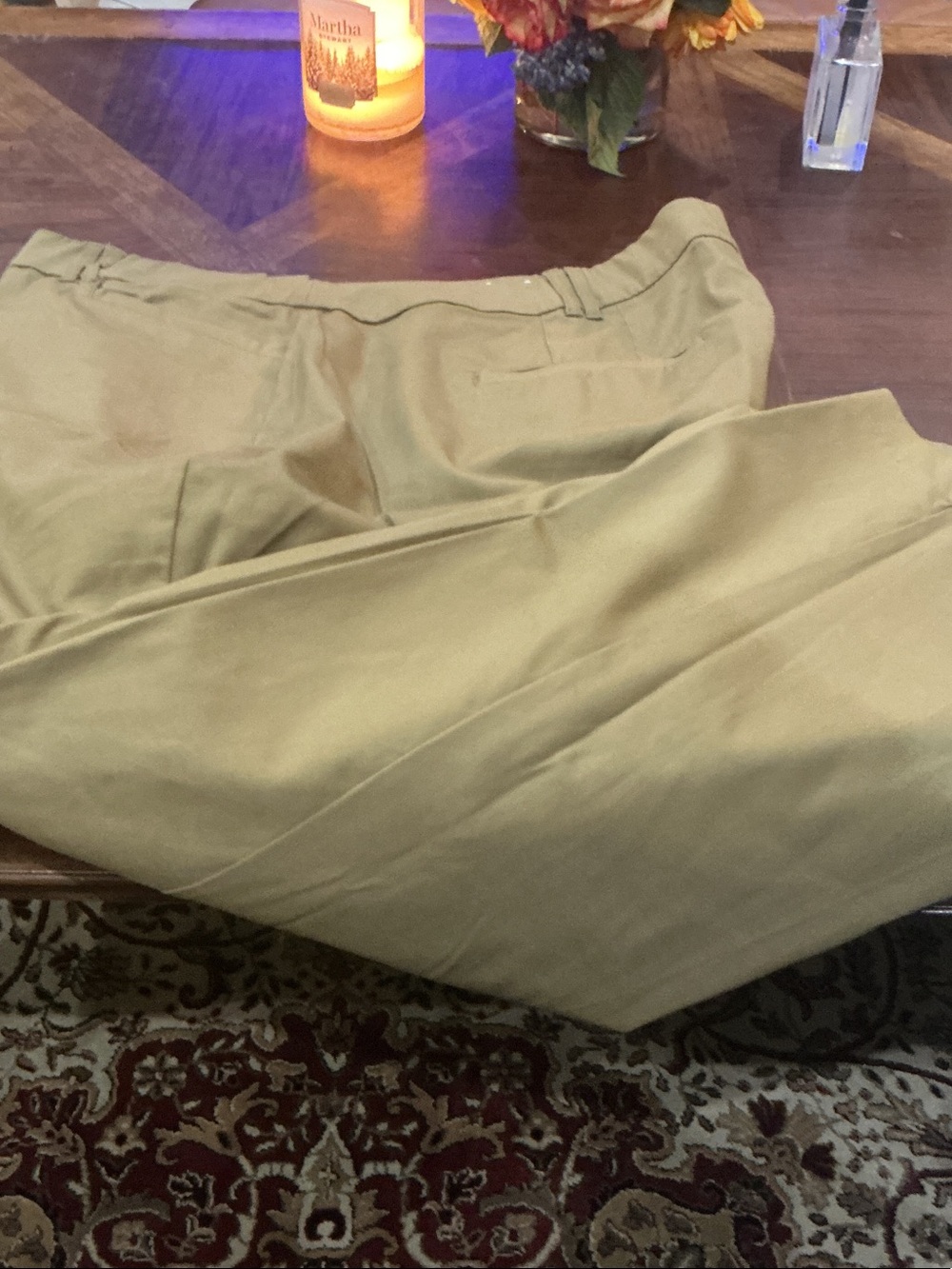 Lane Bryant Olive-Tan Trousers